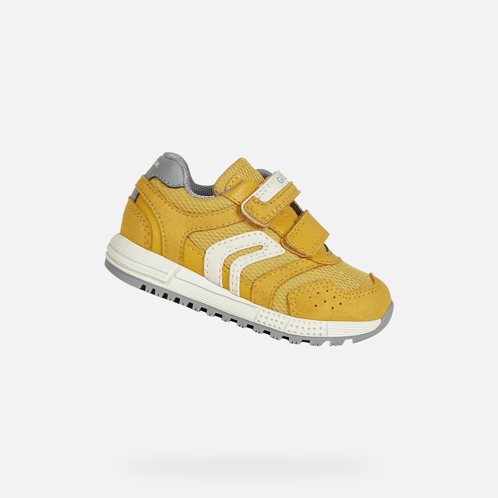 Geox Sneakers Yellow Alben Boy - Geox Baby Shoes - RZJYUA761